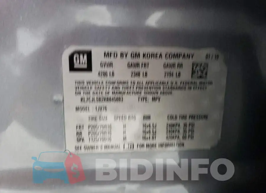 KL7CJLSB2KB845883 Photo# 13