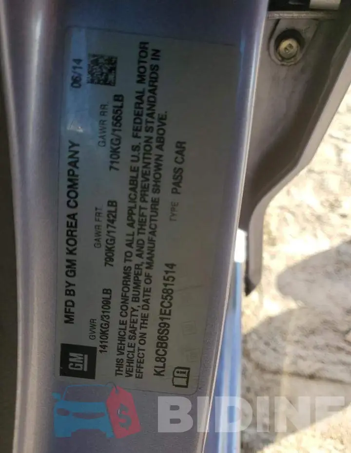 KL8CB6S91EC581514 Photo# 12