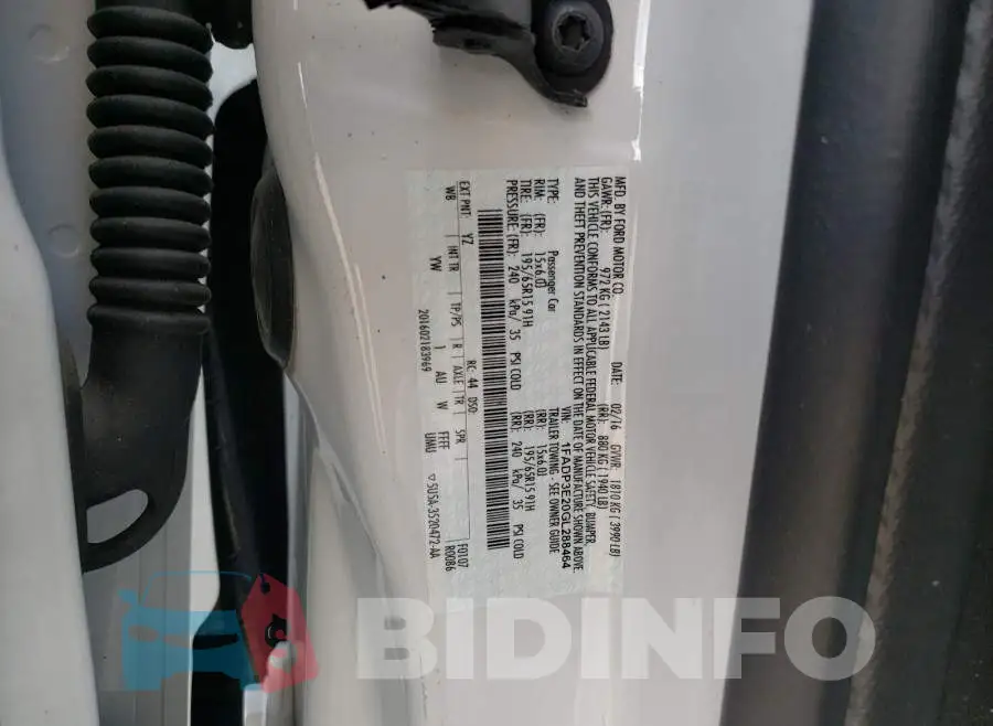 1FADP3E20GL288464 Photo# 10