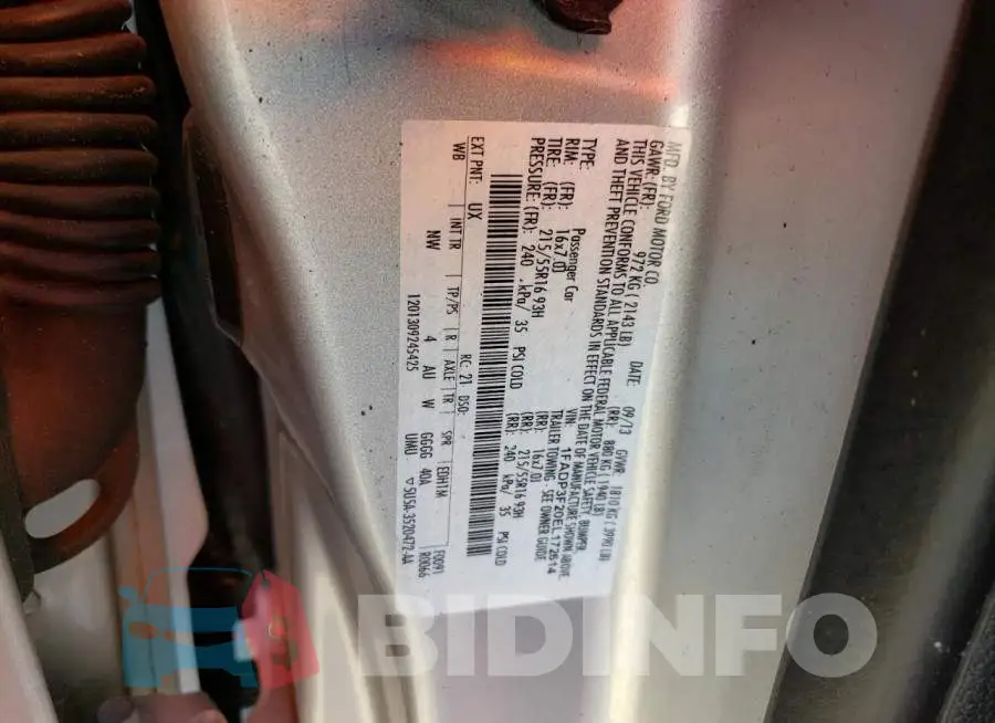1FADP3F20EL172614 Photo# 12