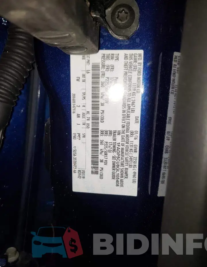 1FADP5CU8GL105408 Photo# 12