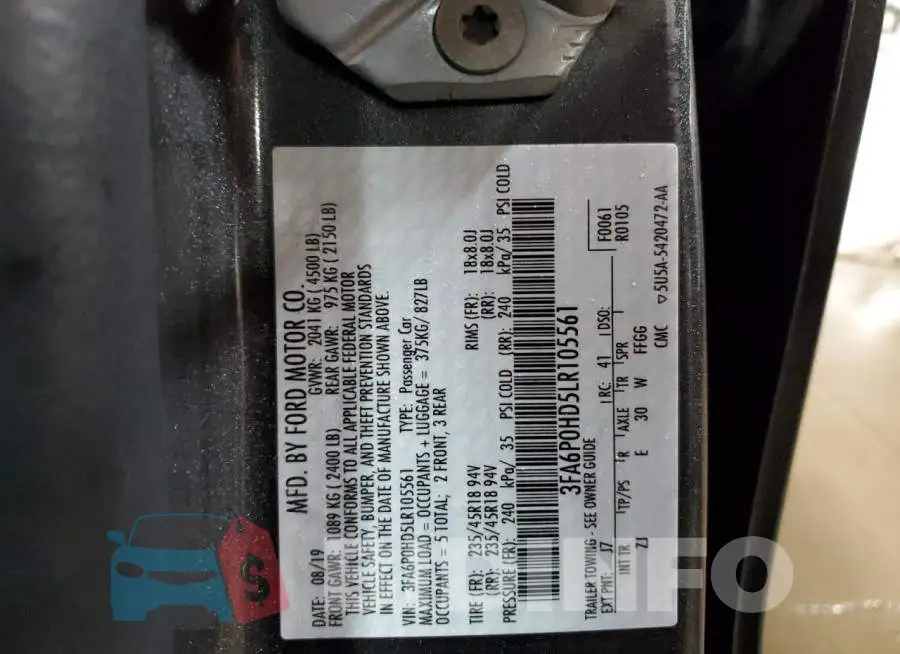 3FA6P0HD5LR105561 Photo# 12