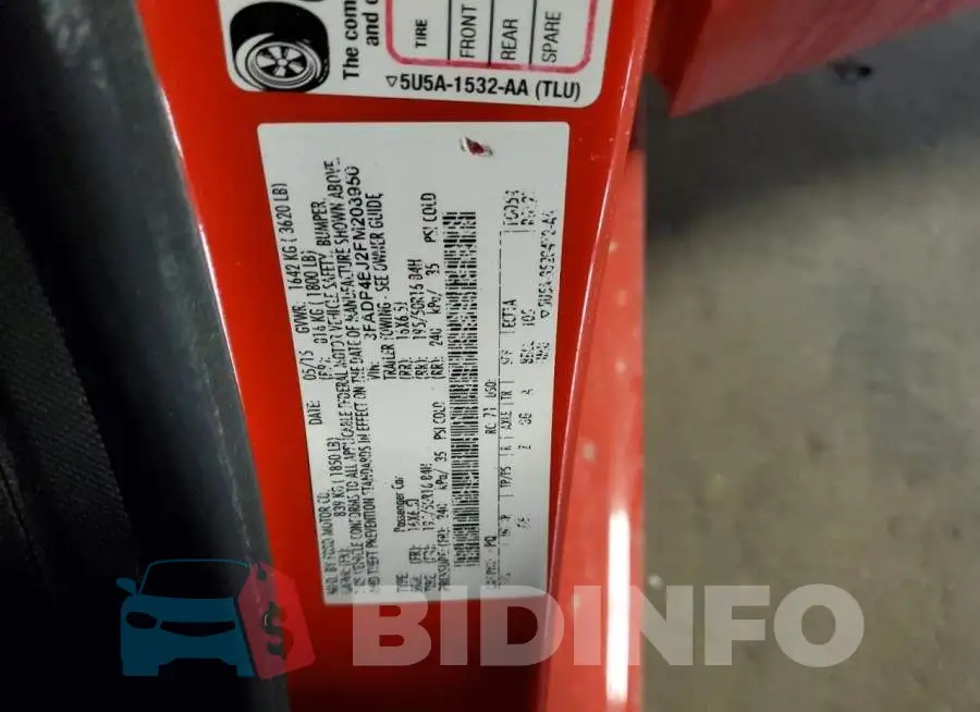 3FADP4EJ2FM208950 Photo# 12
