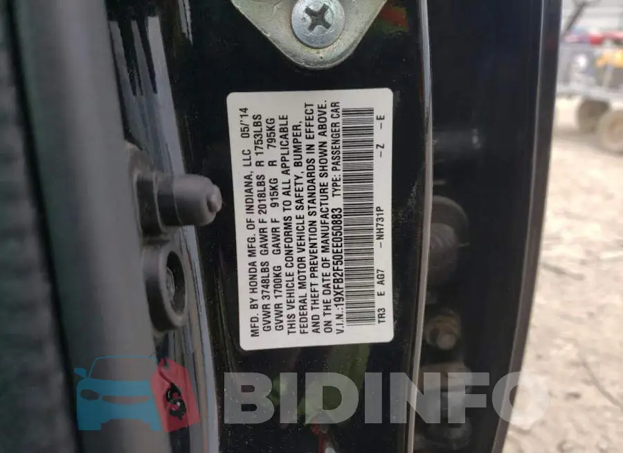 19XFB2F50EE050883 Photo# 10