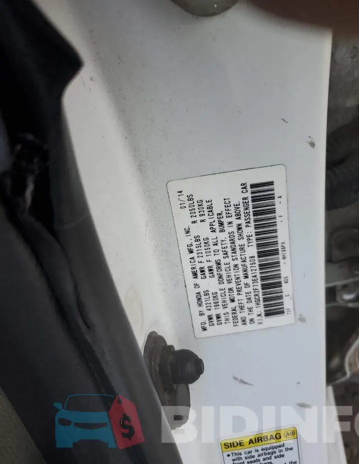 1HGCR2F73EA127508 Photo# 13