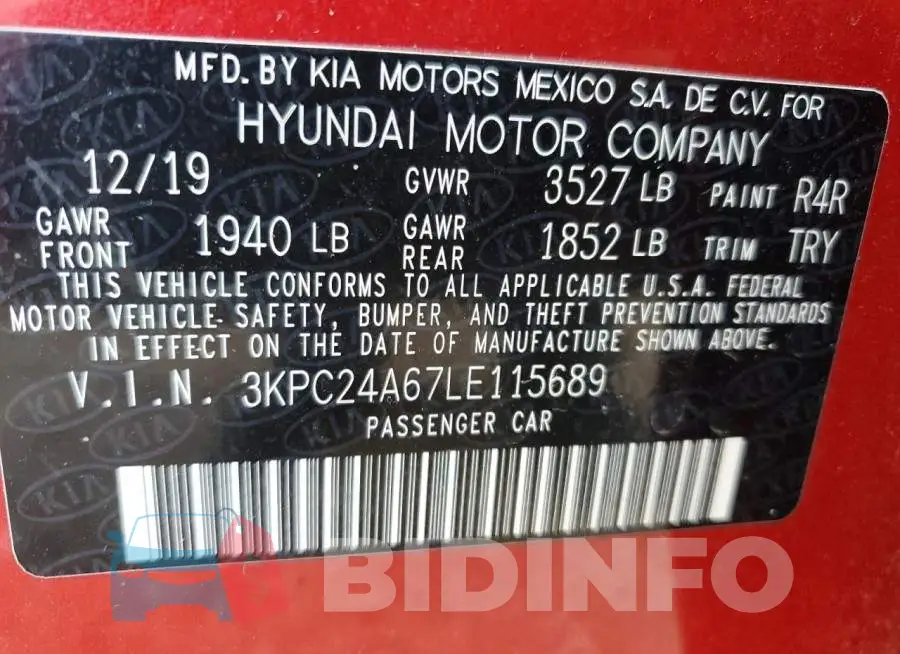 3KPC24A67LE115689 Photo# 12