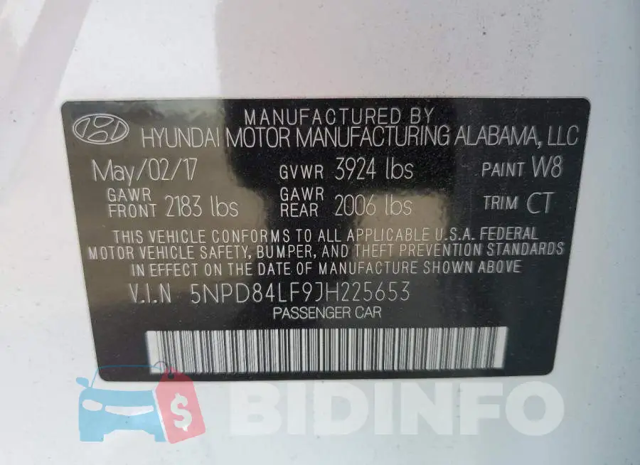 5NPD84LF9JH225653 Photo# 12