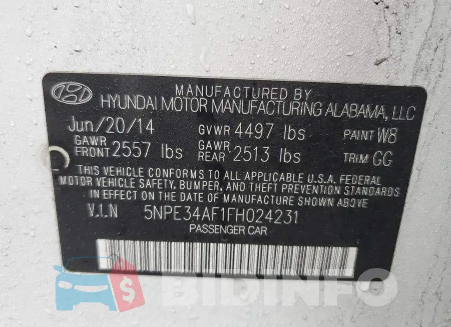5NPE34AF1FH024231 Photo# 12