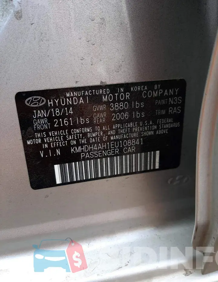 KMHDH4AH1EU108841 Photo# 12