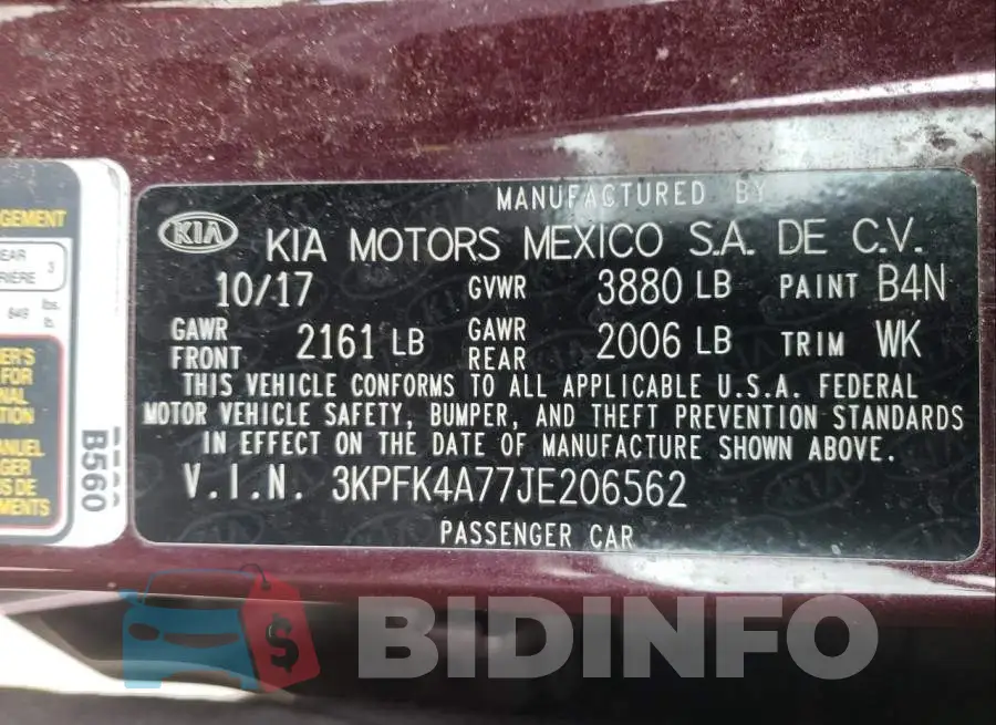 3KPFK4A77JE206562 Photo# 10