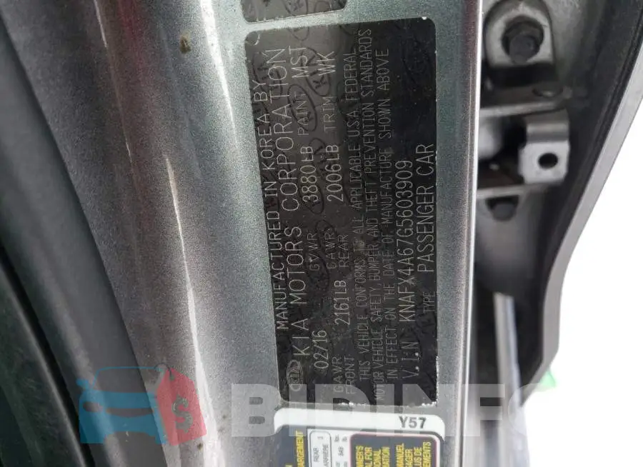 KNAFX4A67G5603909 Photo# 13