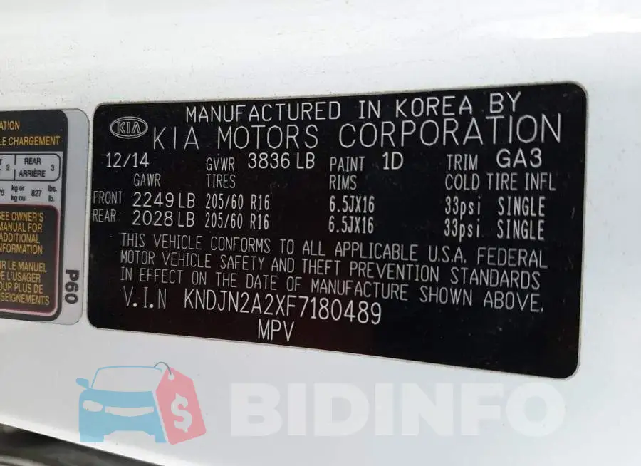 KNDJN2A2XF7180489 Photo# 13