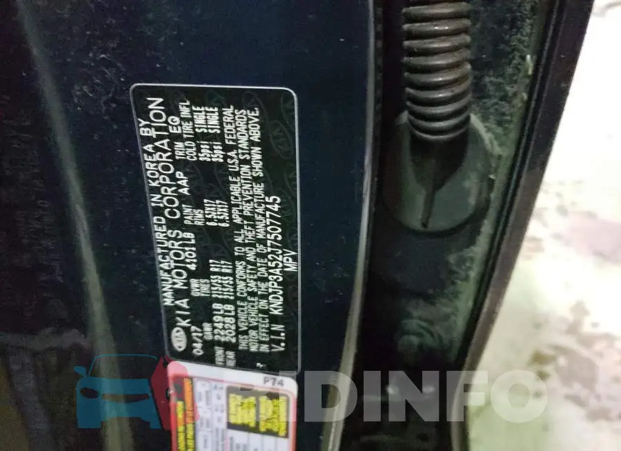 KNDJP3A52J7507745 Photo# 12