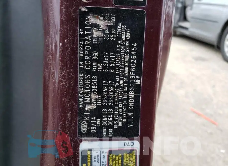 KNDMB5C19F6026454 Photo# 13