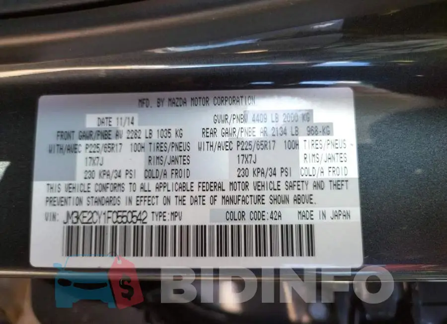 JM3KE2CY1F0550542 Photo# 12