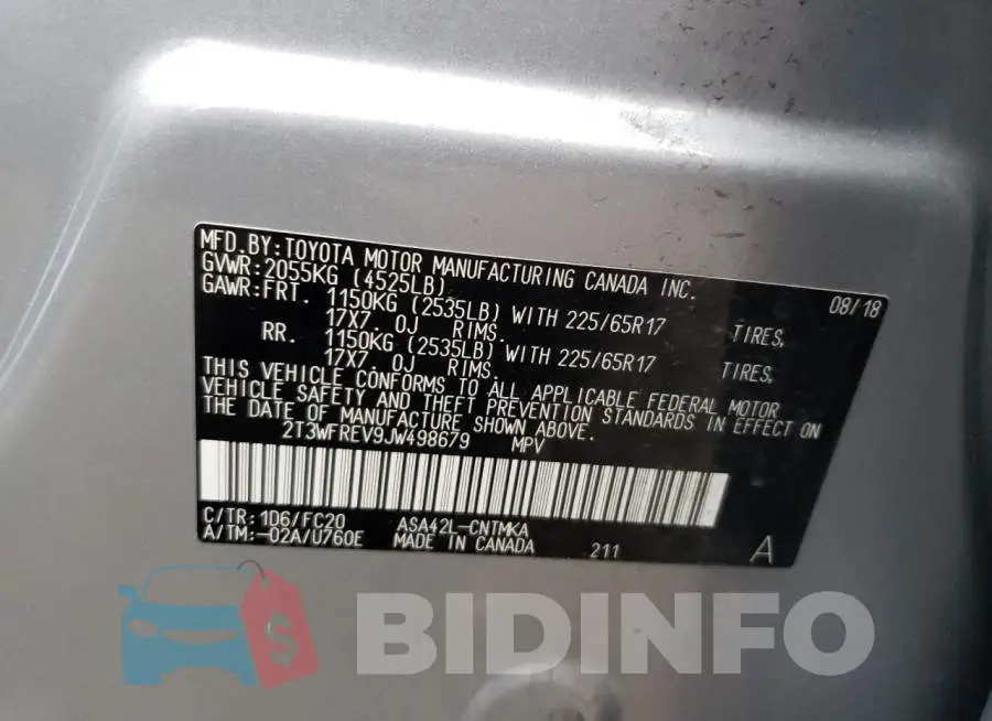 2T3WFREV9JW498679 Photo# 12
