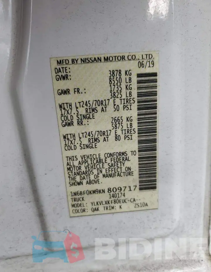 1N6BF0KM9KN809717 Photo# 13