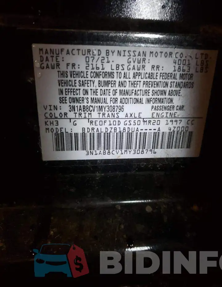 3N1AB8CV1MY308796 Photo# 13