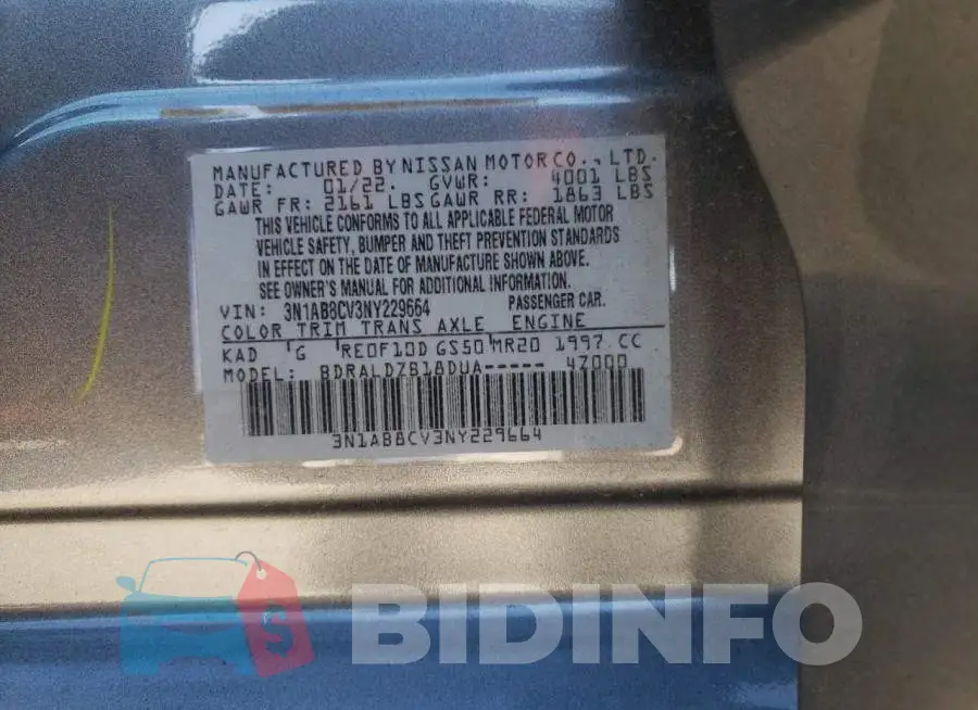 3N1AB8CV3NY229664 Photo# 12
