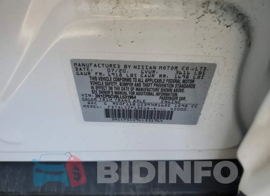 3N1CP5CV9LL531964 Photo# 13