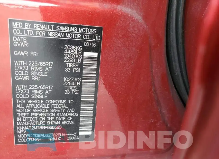 KNMAT2MT8GP668593 Photo# 10