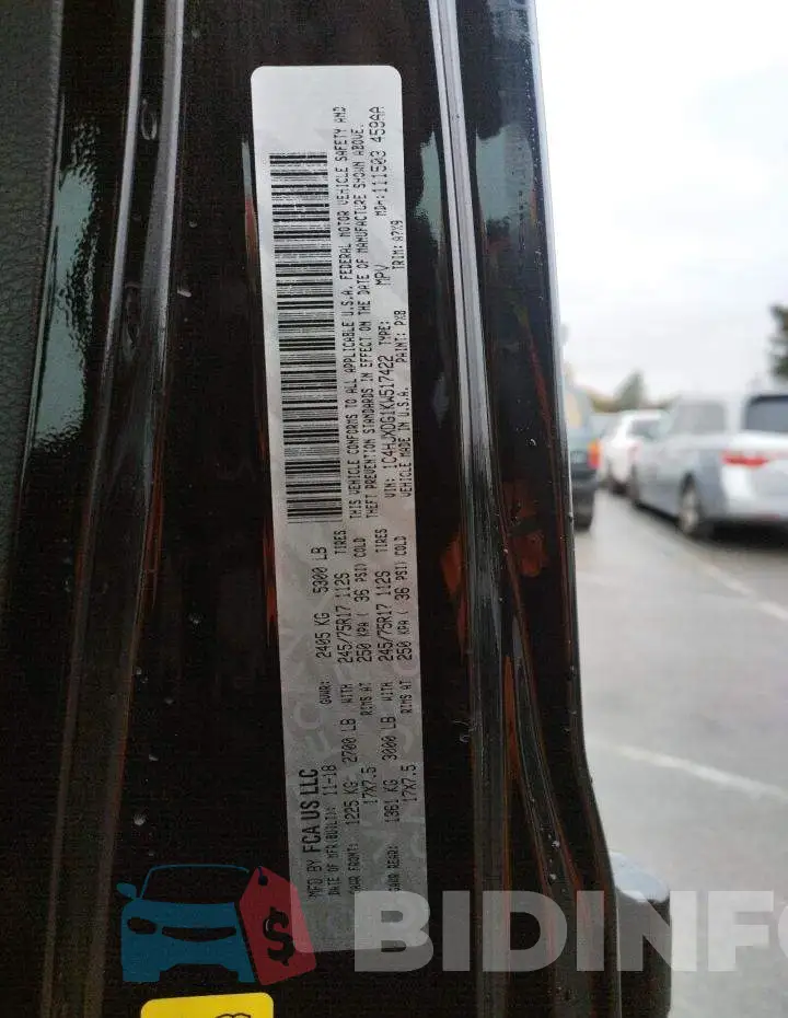 1C4HJXDG1KW517422 Photo# 12