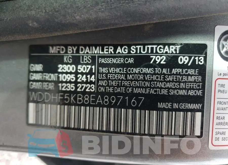 WDDHF5KB8EA897167 Photo# 12