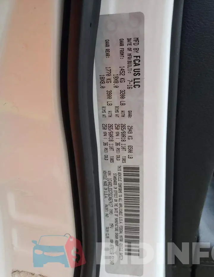 1C4RDJDG7GC467417 Photo# 12