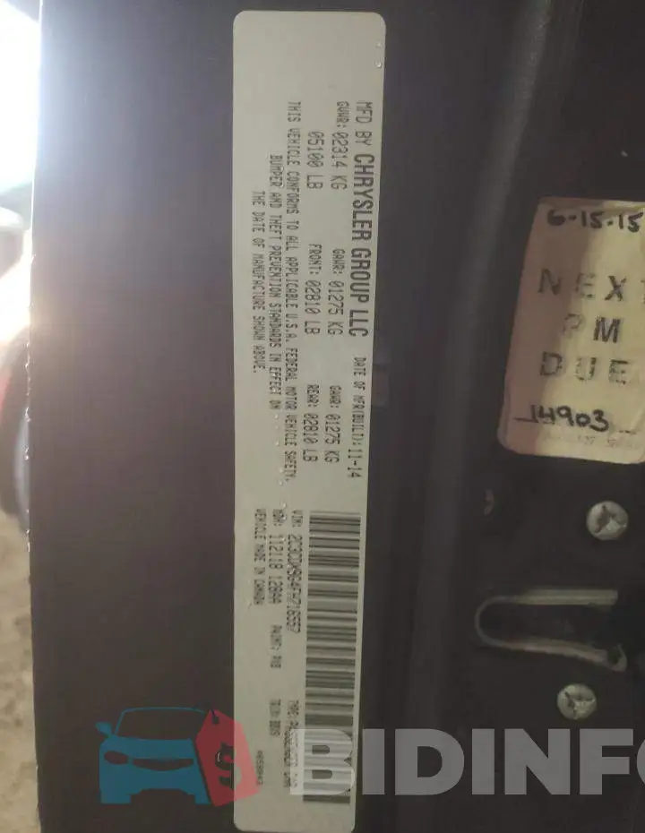 2C3CDXBG4FH716557 Photo# 12