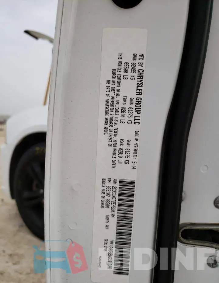 2C3CDXDT2EH320104 Photo# 12
