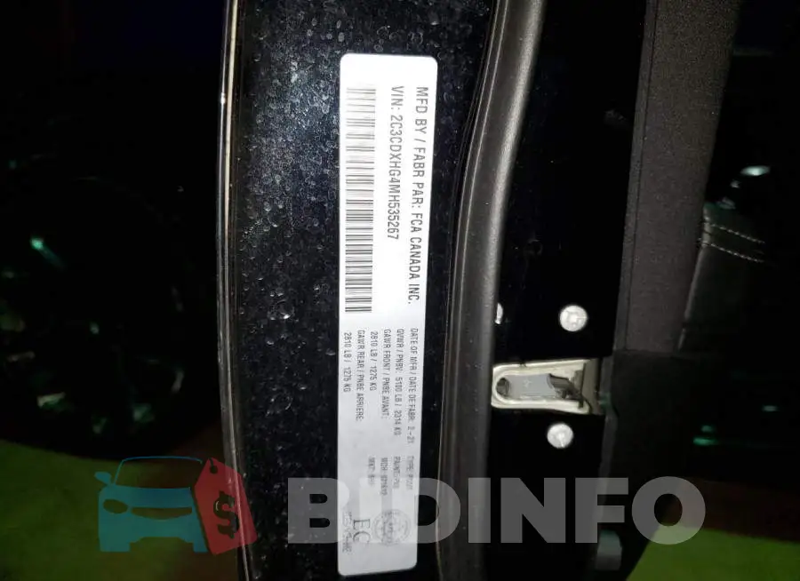 2C3CDXHG4MH535267 Photo# 13