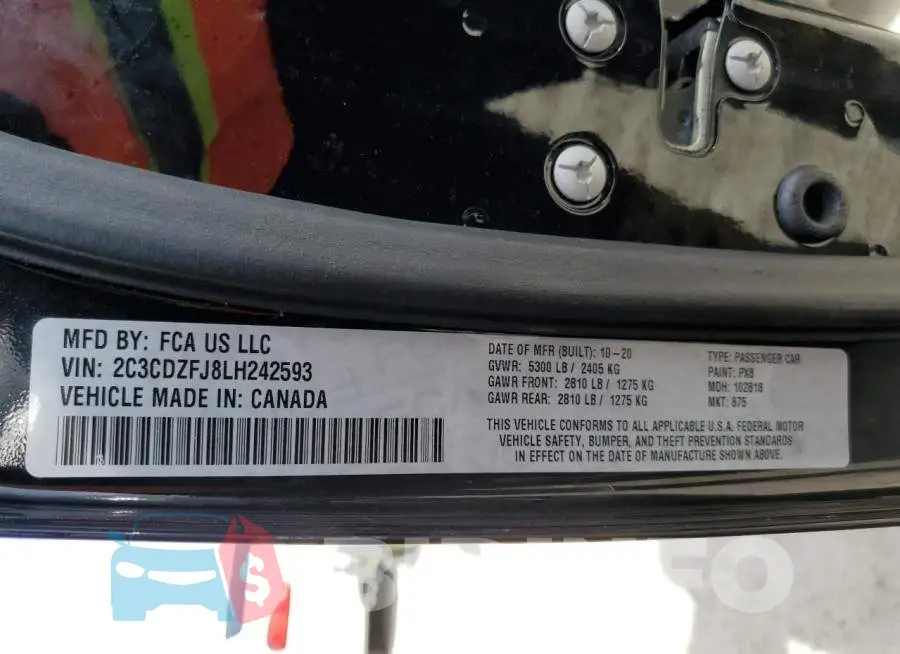 2C3CDZFJ8LH242593 Photo# 12