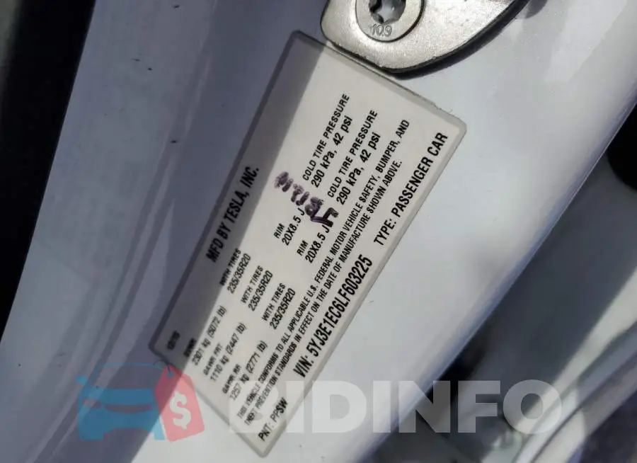 5YJ3E1EC6LF603225 Photo# 12