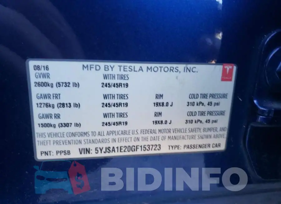 5YJSA1E20GF153723 Photo# 13