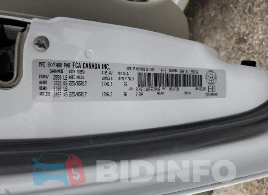 2C4RC1JG1FR720499 Photo# 13