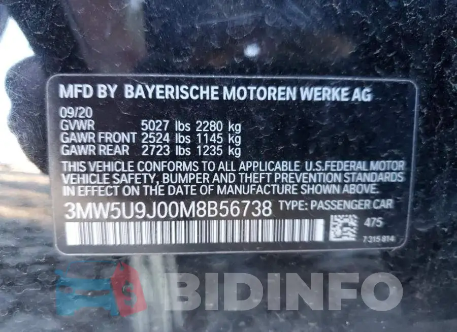 3MW5U9J00M8B56738 Photo# 12