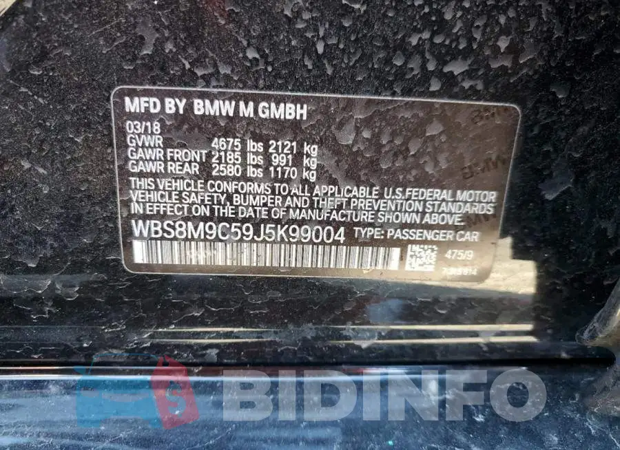 WBS8M9C59J5K99004 Photo# 12