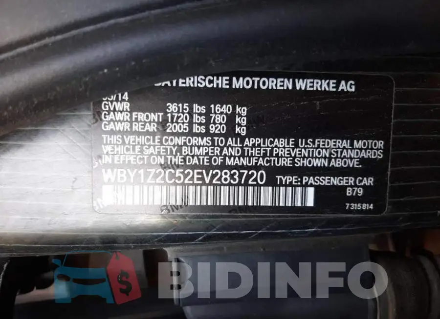WBY1Z2C52EV283720 Photo# 12