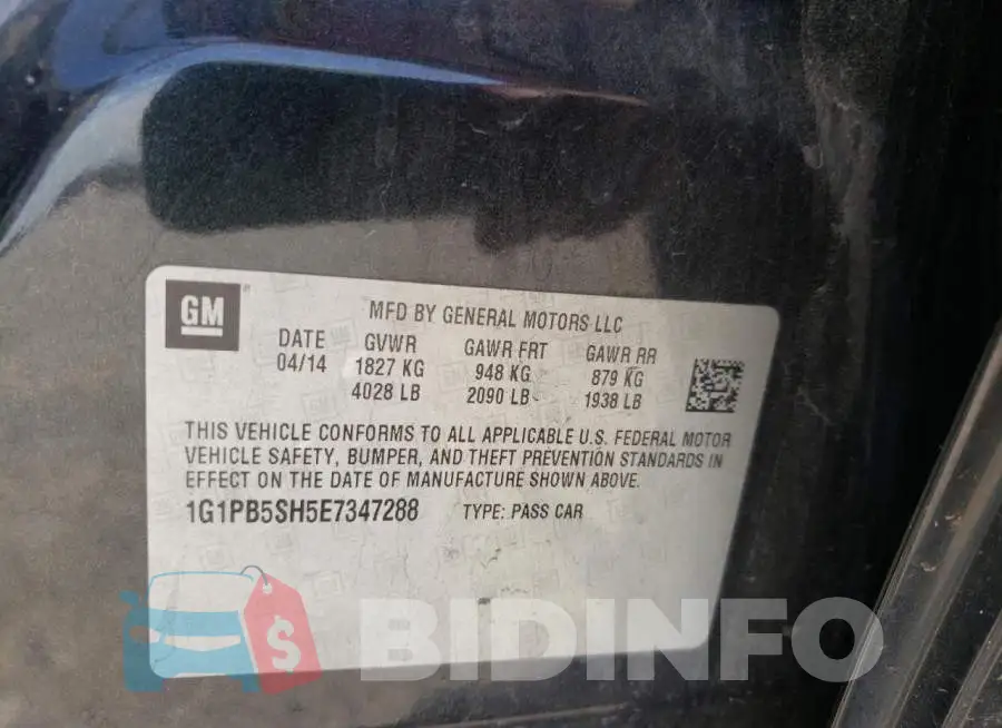 1G1PB5SH5E7347288 Photo# 12