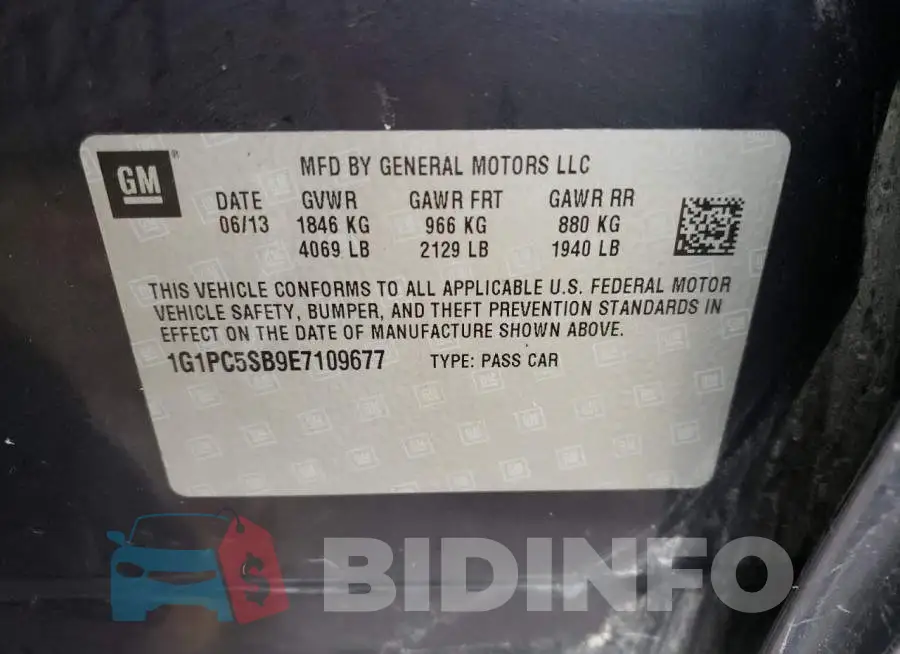 1G1PC5SB9E7109677 Photo# 12