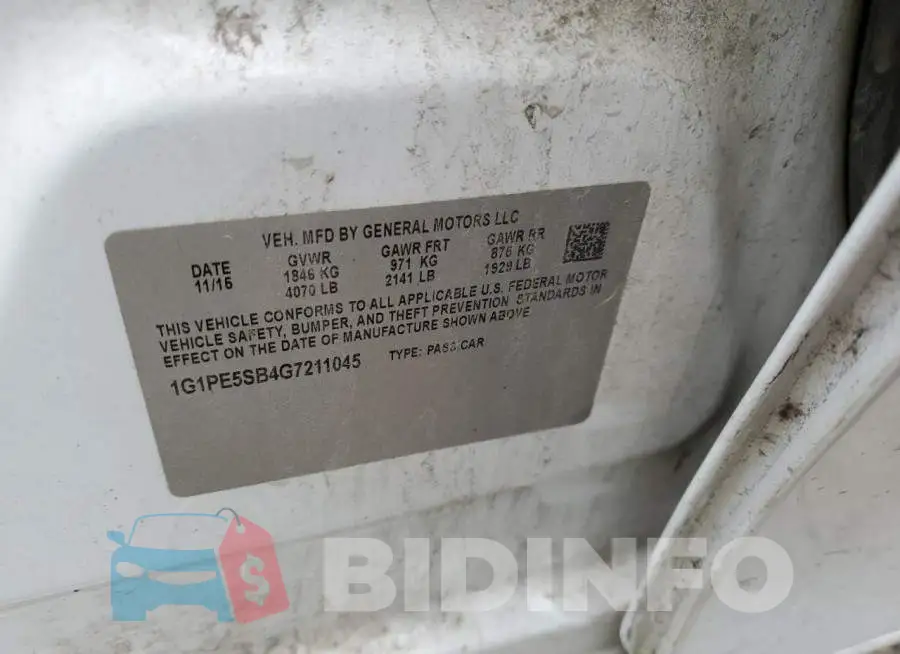 1G1PE5SB4G7211045 Photo# 12