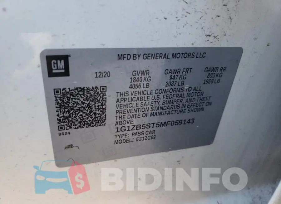 1G1ZB5ST5MF059143 Photo# 13