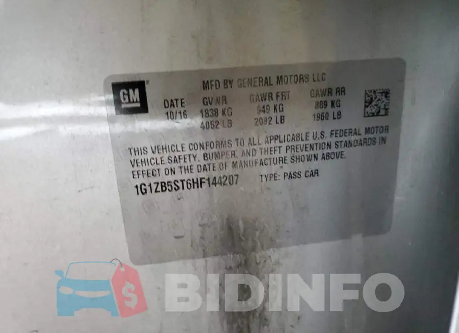 1G1ZB5ST6HF144207 Photo# 12