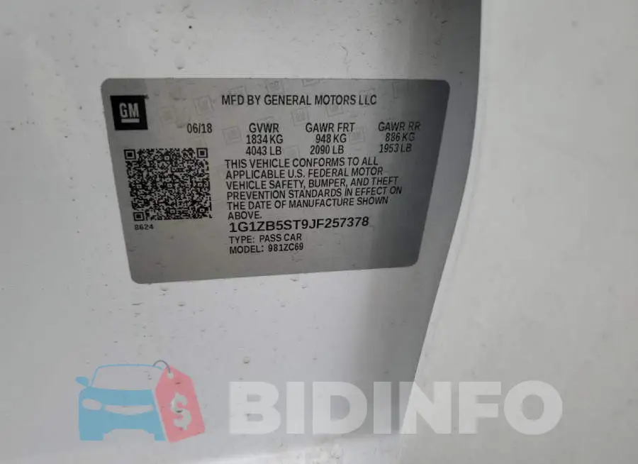 1G1ZB5ST9JF257378 Photo# 12