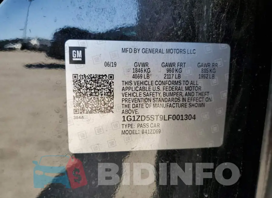 1G1ZD5ST9LF001304 Photo# 12