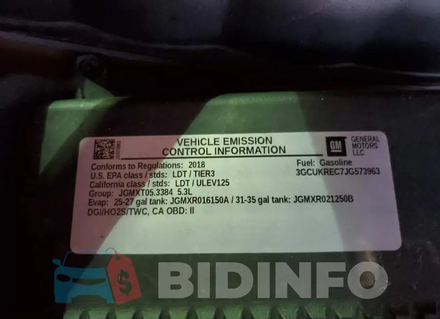3GCUKREC7JG573963 Photo# 13