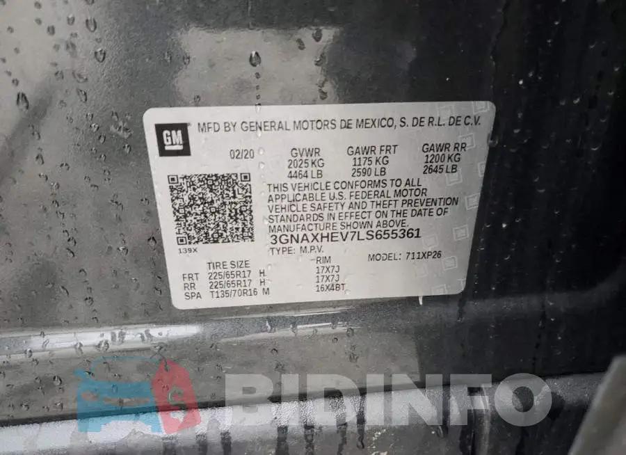 3GNAXHEV7LS655361 Photo# 13