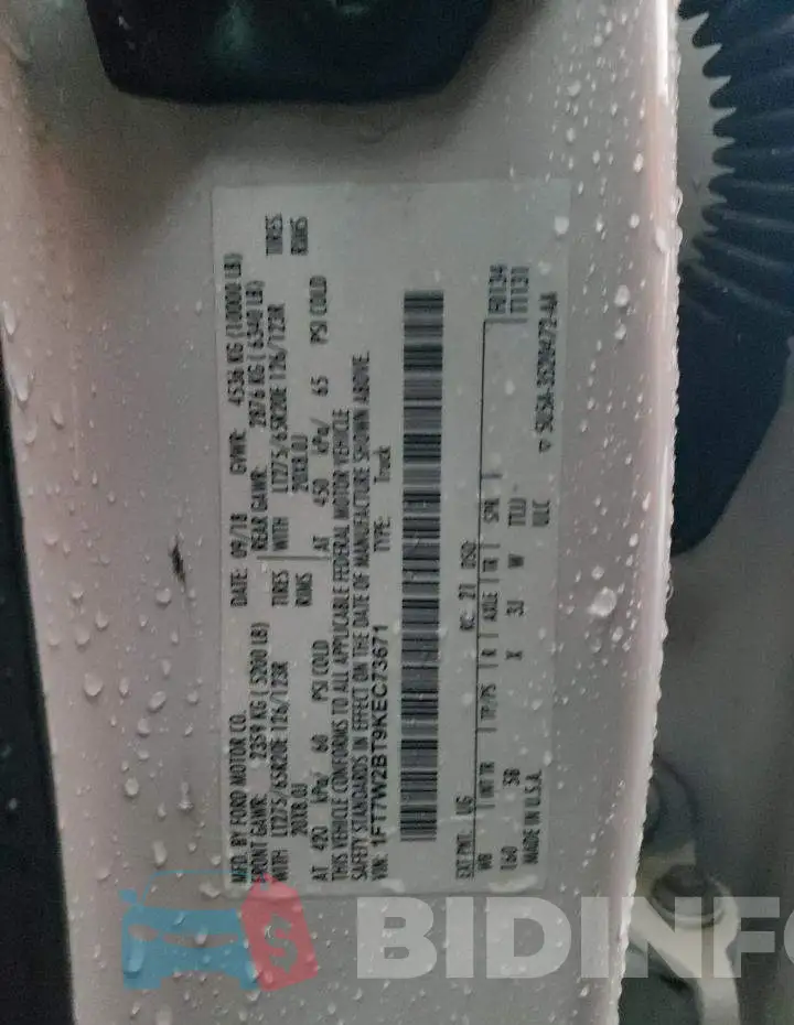 1FT7W2BT9KEC73671 Photo# 12