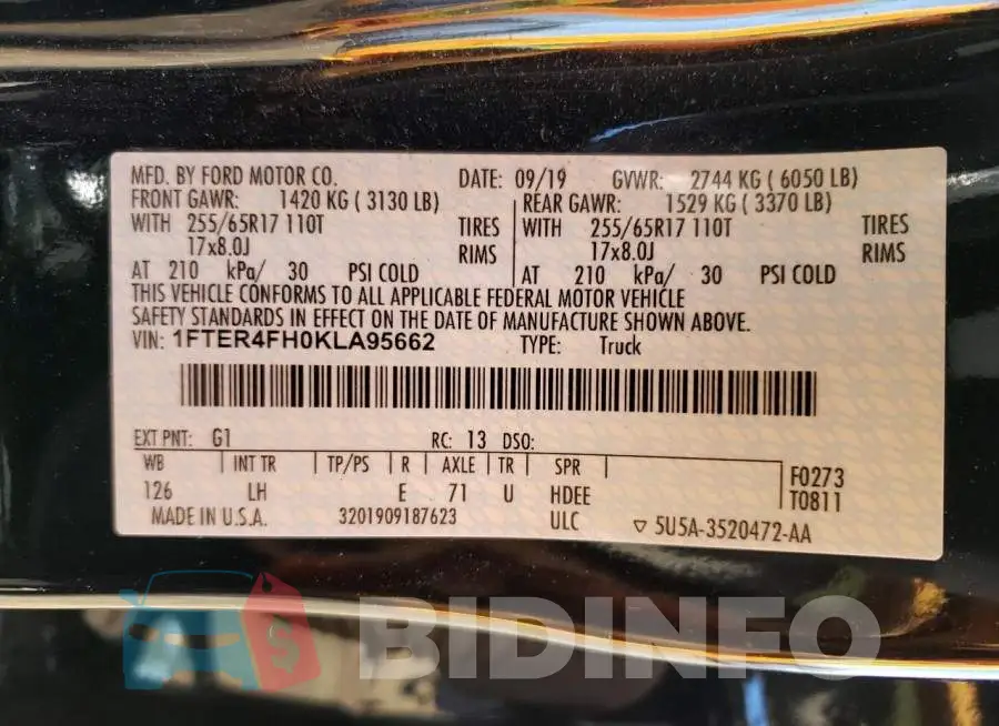 1FTER4FH0KLA95662 Photo# 12