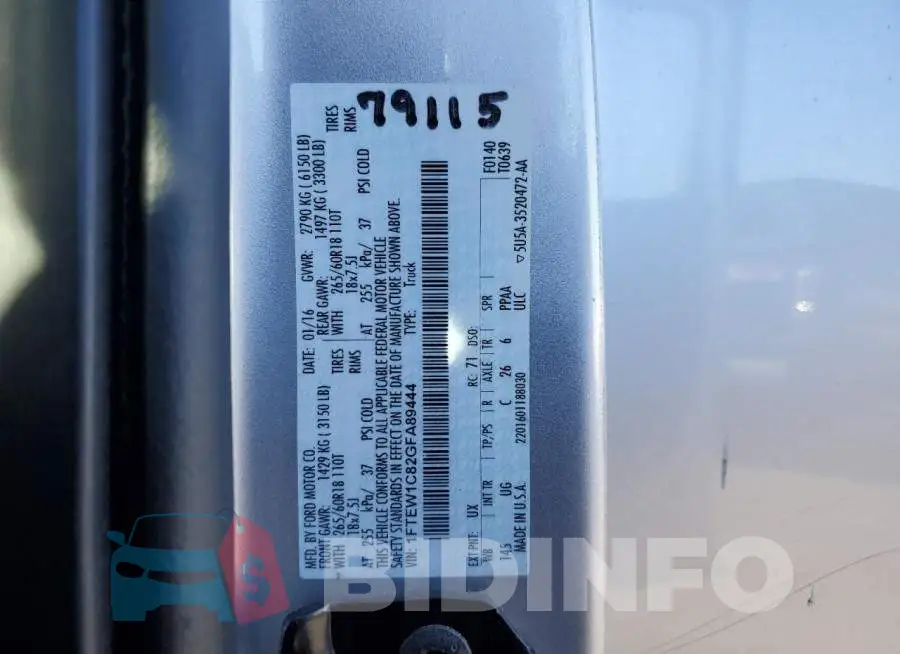 1FTEW1C82GFA89444 Photo# 12